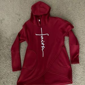 Red hoodie sweatshirt